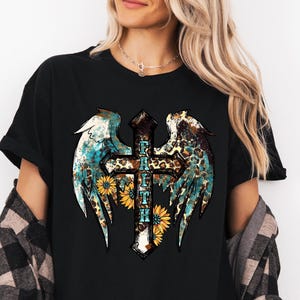 Faith Shirt, Faith Cross Shirt, Christian Gift, Faith Gift, Christian Shirts , Love and Grace Shirt, Faith Cross, Vertical Cross, Jesus Tee