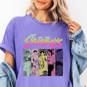 Saja Boys Boy Band Shirt, Kpop Demon Hunters Movie Shirt, Bootleg Retro Movie Shirt, Demon Hunters Merch Shirt, Kpop Saja Boys Shirt