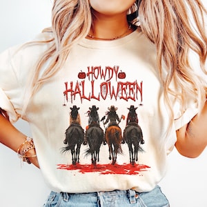 Howdy Halloween Shirt, Western Halloween Girls Shirt, Halloween Cowboy Shirt, Funny Cowgirl Halloween Shirt, Spooky Western Halloween Shirt