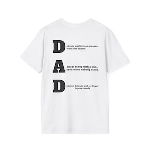 Maglietta con battuta "Papà" - Regalo divertente per la festa del papà, abbigliamento casual, maglietta in morbido cotone, maglietta Pops, abbigliamento unico per papà - compleanno del papà