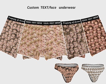 Calzoncillos bóxer 100 % algodón con foto personalizada, ropa interior personalizada, calzoncillos de mujer personalizados, ropa interior de algodón para hombre, regalos para novio.