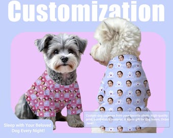 Pijamas personalizados para mascotas, camisetas de cumpleaños para perros, ropa para cachorros