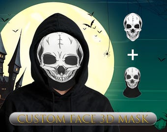 Benutzerdefinierte Gesichts 3D Maske, benutzerdefinierte Gesichts Balaclava, lustiges Junggesellengeschenk für Bräutigam Streich, Junggesellenabschied & Festival Ausrüstung