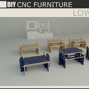 Adjustable Low Table – CNC Robot-Inspired Design for Floor Seating & Tea Time