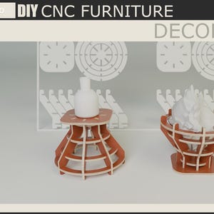 Digital Flat Pack Furniture Project - CNC Cut File for Crafting - Woodworking Blueprint