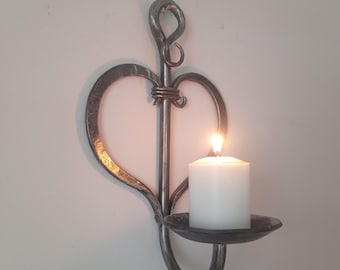 Metal Decor Home Hand Forged Candlestick Wall Rustic Decor Personalized Metal Wall Decor Metal Modern Iron Products Forged Metal Candlestick