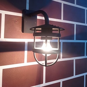 Forged Lamp Wall Mounted Forged Lamp Rustic Outdoor Sconce Metal Cage Light Vintage Industrial Lighting Patio Decor Unique Home Vintage Gift