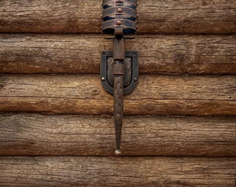 Forged Lamp Medieval Wall Sconce Iron Torch Light Gothic Lantern Fantasy Lover Gift Castle Decor Fantasy Lighting Wall Mounted Torch Lamps