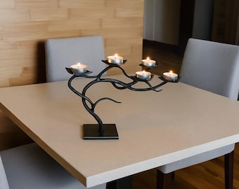 Metall Kerzenständer Baum Zweig Kandelaber für Teelichter Handgemachtes Eisen Metall Dekor Moderne Tischdekoration Romantische Kerze Wohnkultur Geschenk