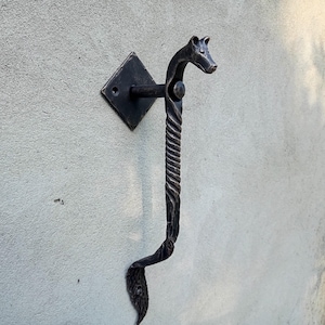 Forged Handles Farmhouse Decor Handmade Ironwork Wrought Iron Handle Handmade Forged Door Handles Rustic Home Gift Home Decor Iron