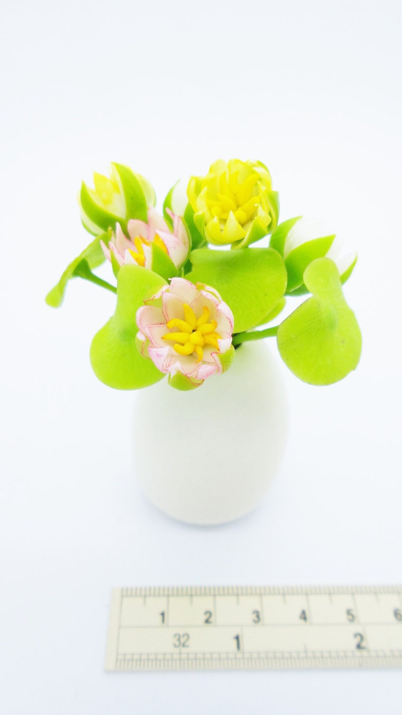 Miniature Polymer Clay Flowers Supplies Water Lily in Etsy