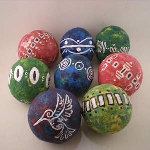 Hand painted Eco Rattles Variety of Colors  Unique Art Instrument