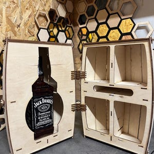 Caja de regalo de barril de Jack Daniel's para whisky