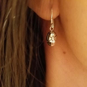 Equestrian Helmet Jewelry - Horse Riding Charm Earrings - Horse Sterling Silver - Equestrian Earrings - Horse Lover Gifts - Horse Jewelry