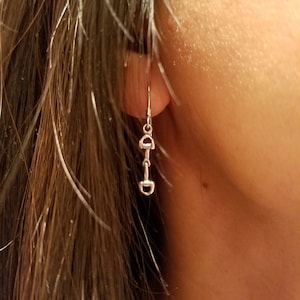 Tiny Snaffle Bit Earrings - Snaffle Bit Sterling Silver - Equestrian Jewelry - Horse Earrings - Horse Jewelry - Horse Girl Gifts