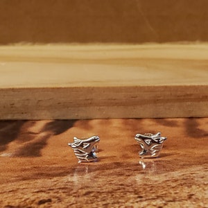 Tiny Hose Stud Earrings Sterling Silver Equestrian Jewelry