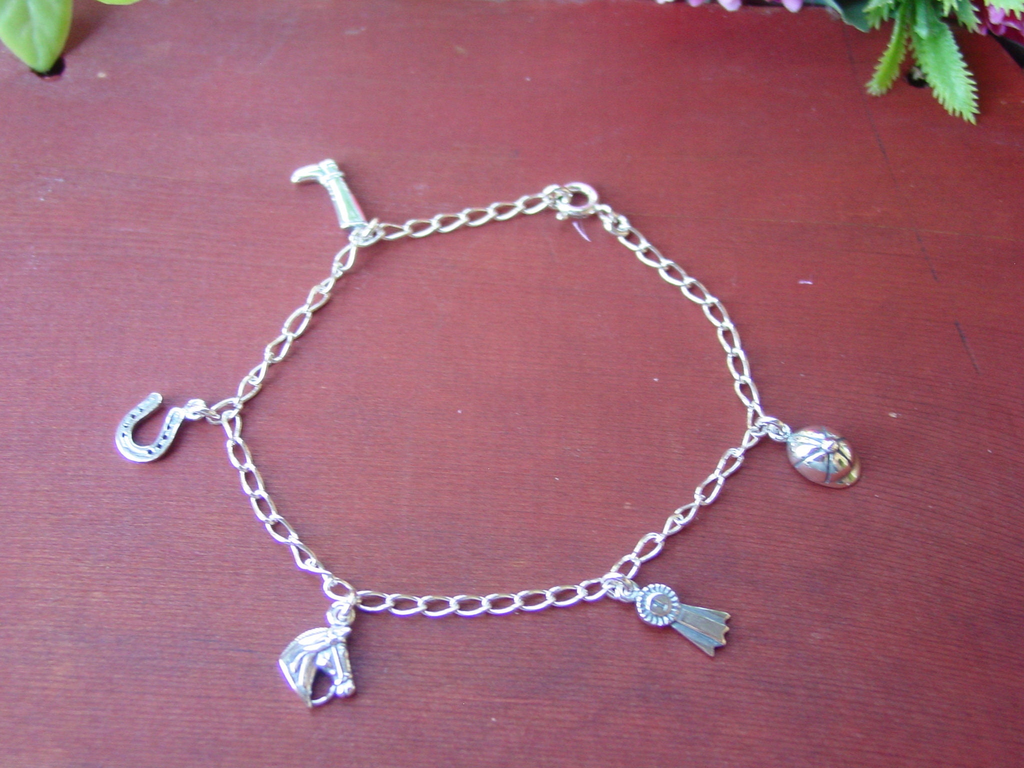 Equestrian Charm Bracelet Horse Jewelry Horseshoe Jewelry Etsy