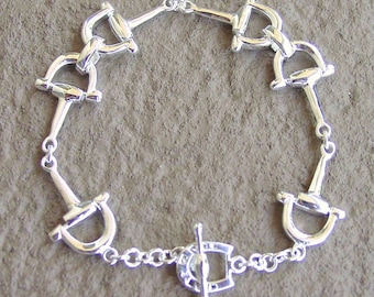Bracciale Cavallo In Argento Sterling 925 YFN - Con Morso Regolabile, Ipoallergenico, Regalo Per Amanti Cavalli, Con Panno E Confezione