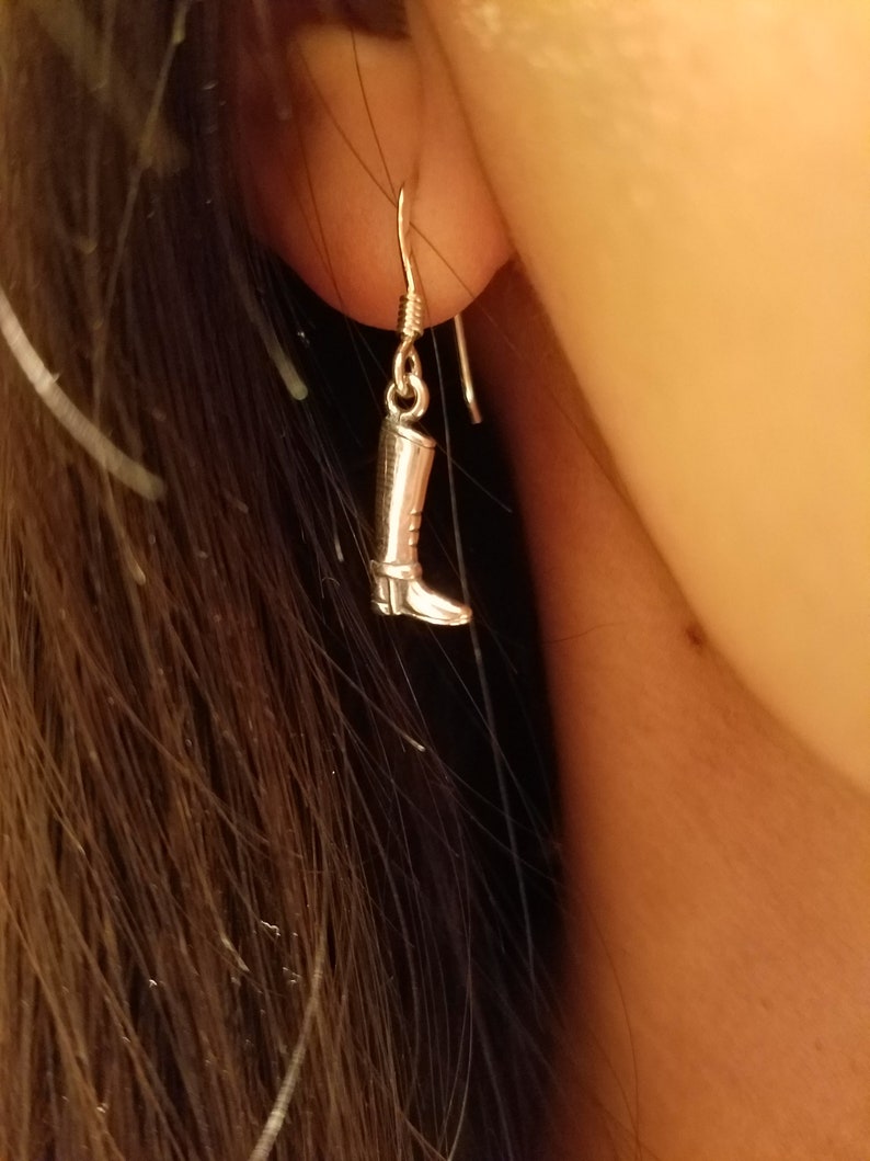 Cowgirl Necklace Horse Necklace Equestrian Charm Boot and Horseshoe Pendant Equestrian Jewelry Silver Horse Charm Pendant