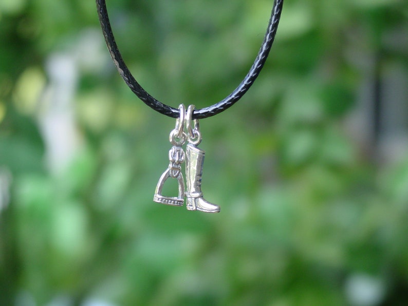 Equestrian Charm Pendant Equestrian Jewelry Stirrup Pendant Etsy