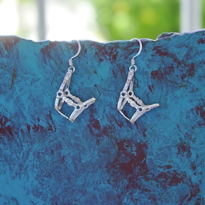 Halter Bridle Horse Earrings Sterling Silver, Equestrian Jewelry, Horse Jewelry, Horse Rider Gift