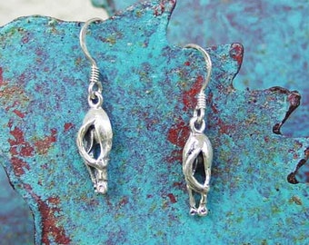 Back Side Horse Earrings - Equestrian Jewelry - Horse Hip Earrings - Horse Sterling Silver - Horse Butt Earrings