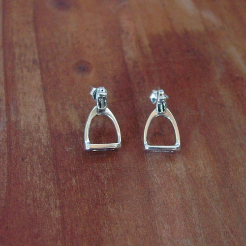 Stirrup Horse Sterling Silver Earrings Equestrian Jewelry Etsy