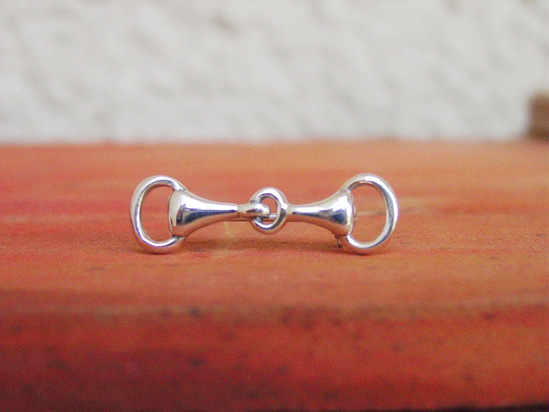 Sterling Silver Snaffle Bit Brooch - Equestrian Horse Riding Pin - Etsy ...
