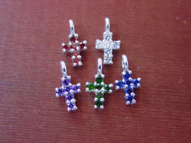 CZ Horseshoe Cross Necklace Sterling Silver Equestrian Gift Etsy