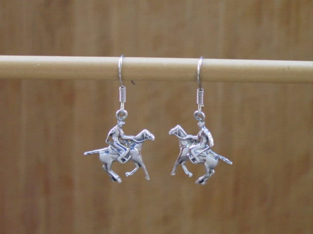 Polo earrings with the horse sale