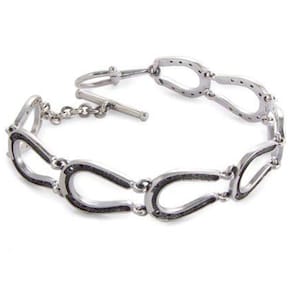 Horseshoe Bracelet Sterling Silver Jewelry - Horse Bracelet - Equestrian Jewelry - Horse Lover Gift - Lucky Horseshoe
