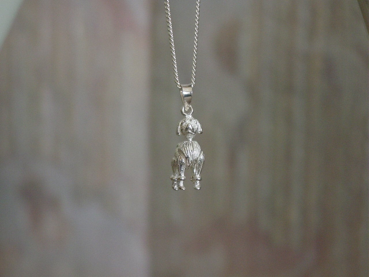 Rhodium-plated 925 Silver Dog Pendant with 18 Necklace Jewels Obsession Dog Necklace