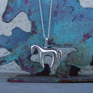 Picasso horse necklace