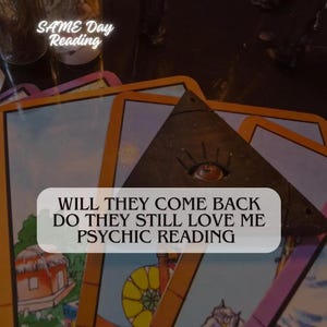 Same Day Ex Love Tarot Reading: Will They Return? (PDF)