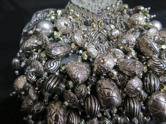 Little Clutch Handbag Covered With An Array Of Br… - image 2