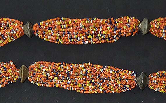 Old Multistrand Beaded Tribal Necklace From Oriss… - image 3