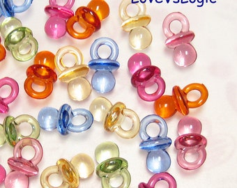 1//2/" 10 Baby Dummy Charms Soother Pacifier 13mm Baby Shower Gift Pendant Charm