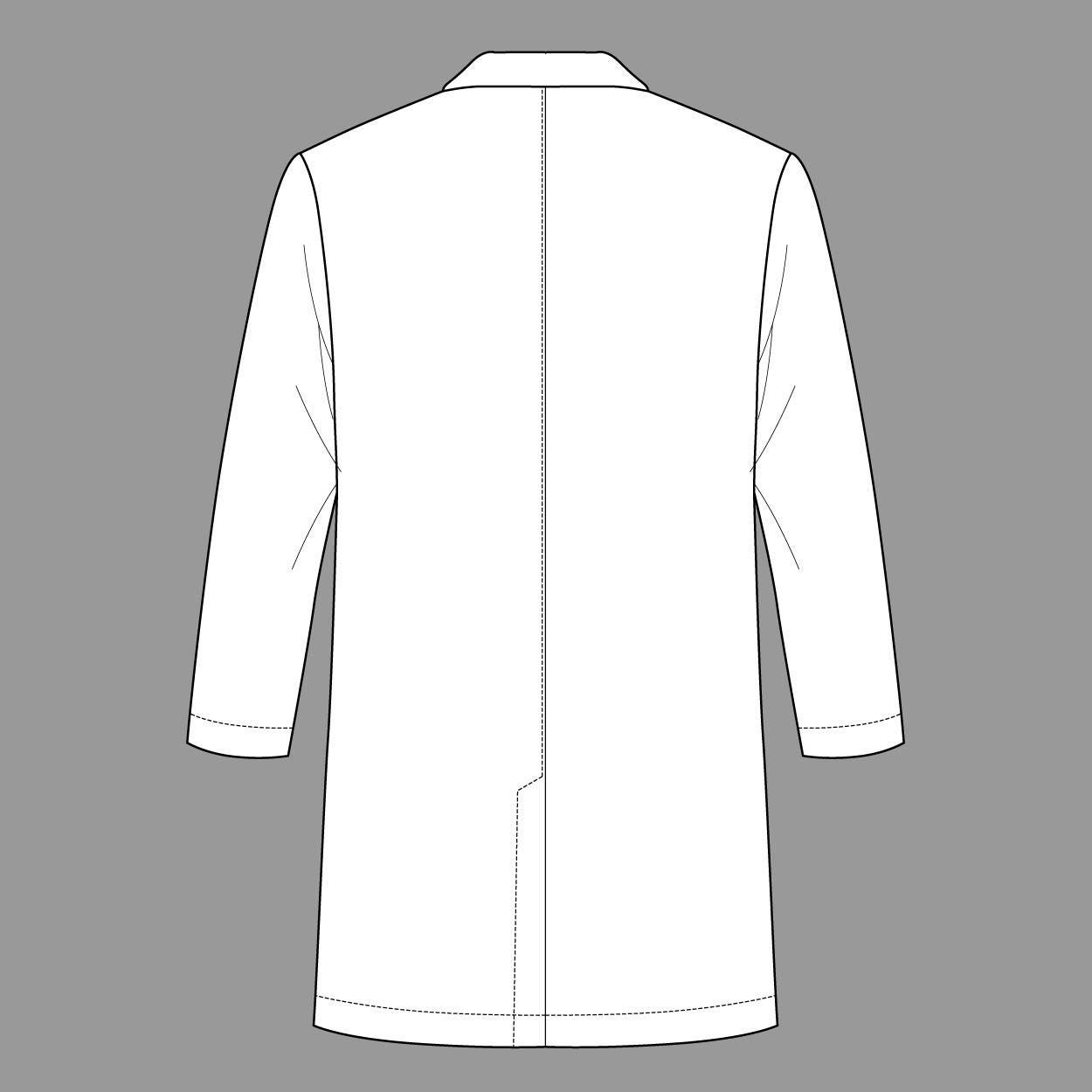 Doctor Lab Coat PDF Sewing Pattern | Unisex Medical Coat | Hospital ...