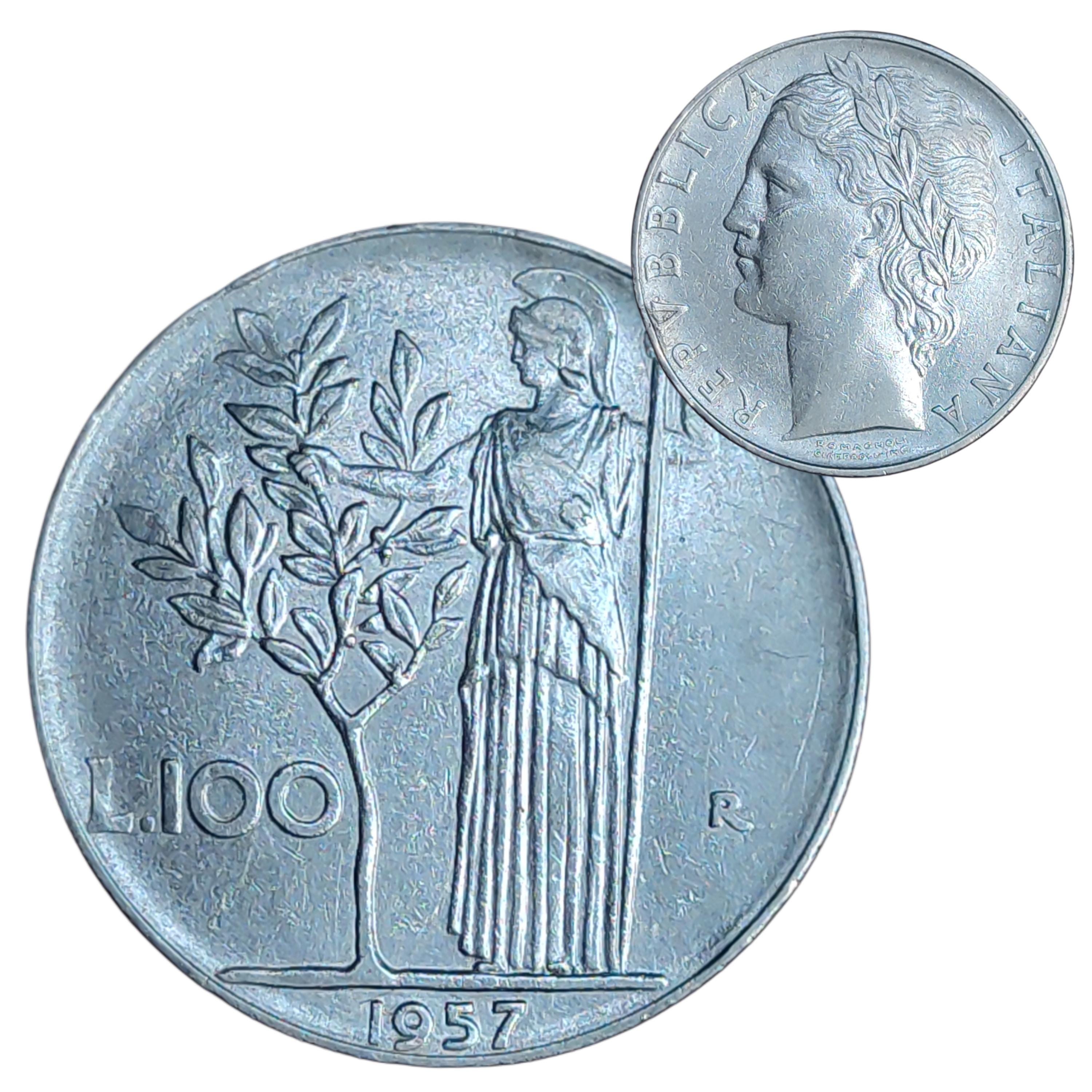 100 lire 1957 - Etsy 日本