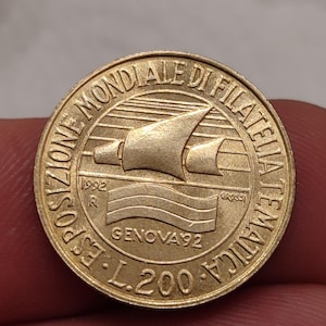 200 lire coin - Etsy 日本