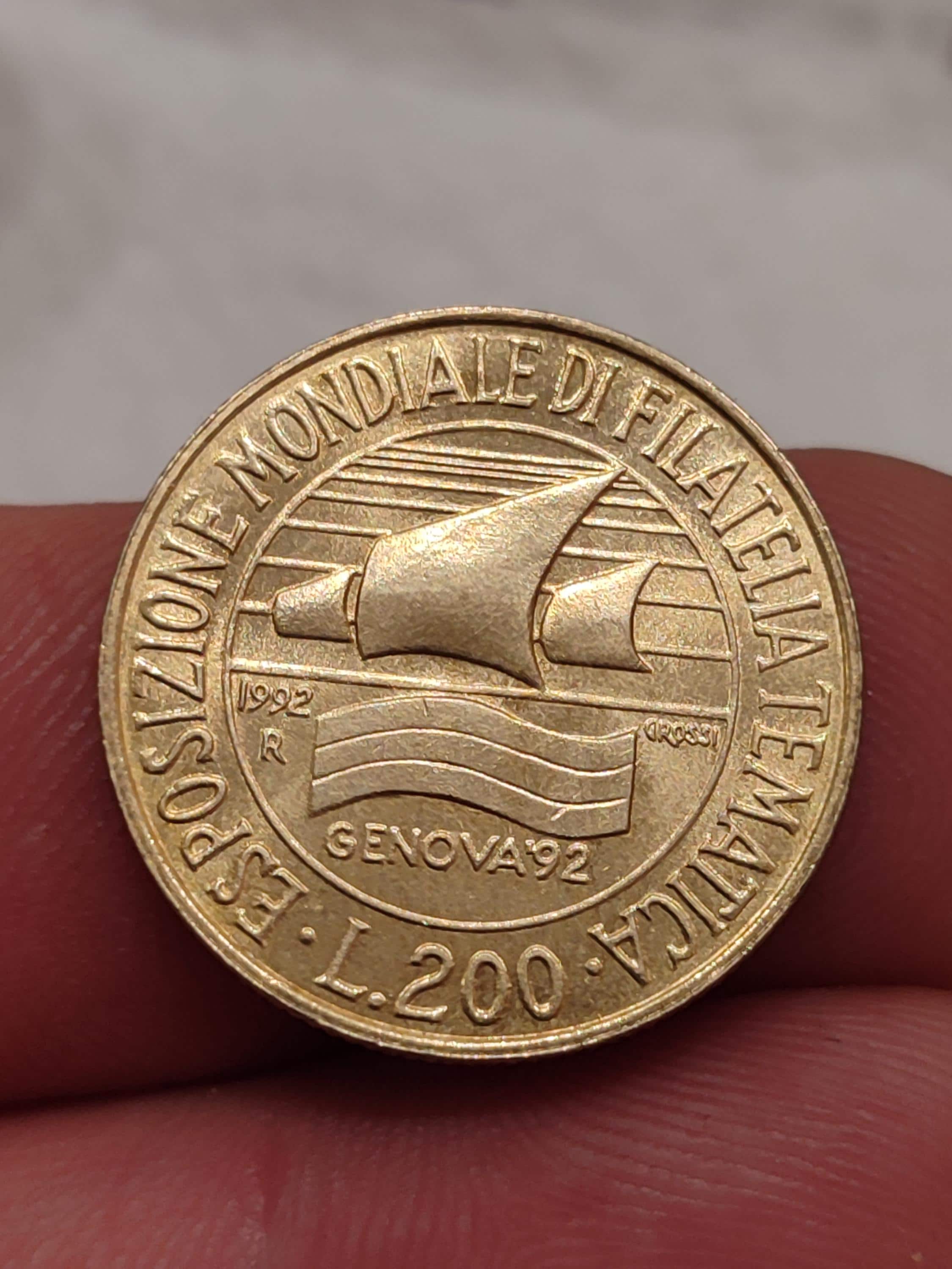 200 lire coin - Etsy 日本