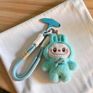 Bunny Monsters-sleutelhangers, pluche kawaii-sleutelhangers, anime-tashanger, schattig telefoonriempje, handgemaakte tasdecoratie, trendy tashanger, cadeau voor peuter