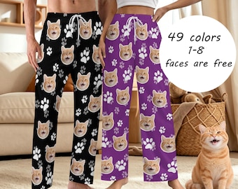 Pijama con foto personalizada de mascota, regalo personalizado con foto de perro o gato para mamá o papá, pijama con foto personalizada, regalo para el Día del Padre