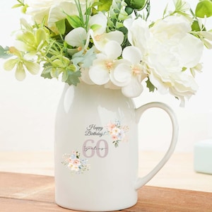 Gift for Grandma, Gift for Nanna, Personalised If nanny&#39;s were flowers, Jug Vase, Gift for Mum, Gift for Mom, Grandma, Gift for Her