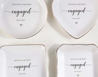 Wedding Gifts for Couple, Custom Ring Dish, Personalized Ring Dish, Couples Gift, Bridal Shower Gift, Personalized Engagement Gift for Bride