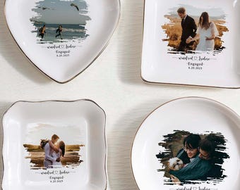 Custom Photo Trinket Dish-Personalized Ring Dish-Gift For Wife-Mother's Day Gifts-Custom Ring Dish-Jewelry Tray-Custom Photo Gift-Photo Dish