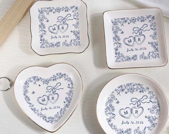 Personalized Jewelry Dish, Bridesmaid Gifts, Engagement Ring Dish, Birthday Gift for Her, Graduation Gift, Bridal Shower Gift, Gift for Mom