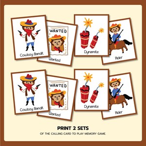 Wild West Bingo Game: Printable Cowboy Party Activity (PDF Download) - Etsy