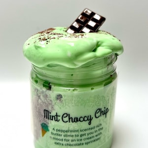 Mint Choccy Chip Butter Slime: Duftendes sensorisches Stressspielzeug