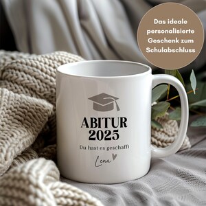 Tasse Abitur personalisiert, Abitur Geschenk, Abi 2025, Abschluss Geschenk, Schulabschluss, Abitur 2025, personalisiertes Abschlussgeschenk